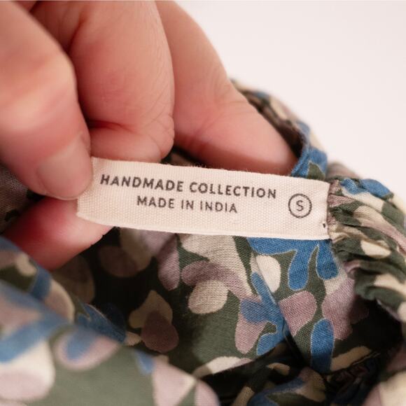 Mirth Handmade Edition Palm Springs Kaftan Dress Sweet Pea Boho Cottage SZ S - Picture 7 of 7